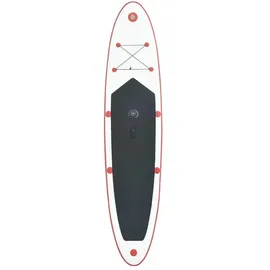 vidaXL Aufblasbares SUP-Board mit Segel 243 x 0 x 0 cm Rot/Weiß