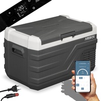 AREBOS Kompressor Kühlbox 26 Liter Elektrische Gefrierbox mit APP-Steuerung zum Kühlen, Einfrieren und Warmhalten Kühlschrank bis -20 °C