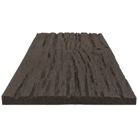 Lemodo Trittstein 3er-Set Gehwegplatte 60 x 25 x 1,7 cm braun