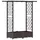 vidaXL Hochbeet mit Rankgitter und Dach 122,5 x 40 x 123 cm Braun