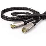 Hama SAT-Kabel 120dB 3 m Braun