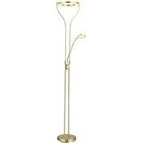 GLOBO LED-Deckenfluter Ebro Messingfarben 194 cm