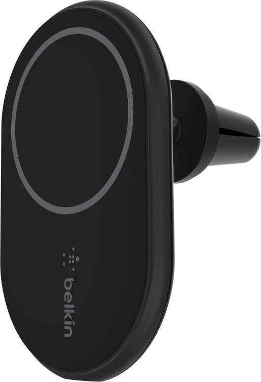 Belkin magnetische 10 Watt Kfz-Halterung mit Ladefunktion Smartphone-Halterung, (1-tlg., MagSafe kompatibel für iPhone Serie 12/13/14/15) schwarz
