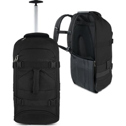 normani Reisetasche »Reisetasche mit Rucksackfunktion 60 Liter Melano«, Rucksack und Trolley in Einem schwarz