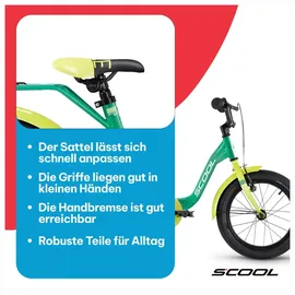 S'COOL S’COOL niXe 16 Zoll 1-Gang Grün