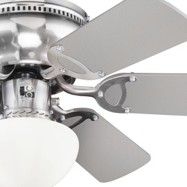 GLOBO Ugo 76 cm Deckenventilator  nickel matt/glas opal 0307WE