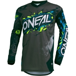 Oneal Element Villain Jugend Motocross Jersey, grau, Größe L