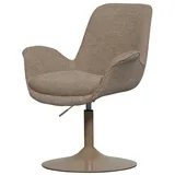 WOOOD Stuhl Marten aus Stoff, Sand, Der Stuhl ist höhenverstellbar. beige