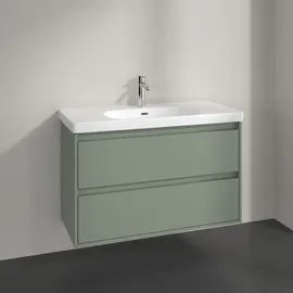Villeroy & Boch Waschtischunterschrank 2 Auszüge 97,2 x 59,6 x 43,9 cm Soft Green
