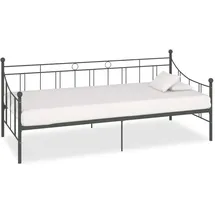 vidaXL Tagesbett 90 x 200 cm Grau