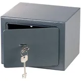 Xcase Kompakter Stahlsafe mit 2 Doppelbart-Schlüsseln, 5 Liter