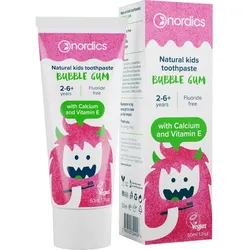 Zahnpasta Kids Bubble Gum ohne Fluor Nordics 50 ML