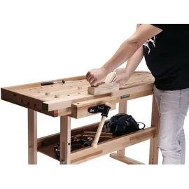 Holzkraft Hobelbank Holz 170 cm braun