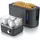 Arendo Langschlitz-Toaster Grau