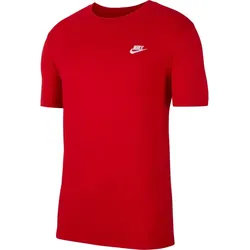 NIKE Sportswear Freizeit T-Shirt Herren 657 - university red/white L