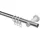 Interdeco GARDINENSTANGE Platon Mavell 420 cm (geteilt in 3 x 140 cm), 1-läufig, 20 mm Ø Chrom