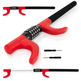 SCHMIDT security tools Lenkradkralle, Extra Langes Lenkradschloss, Wegfahrsperre, PKW Diebstahlschutz, Lenkradsperre mit schlüssellosem