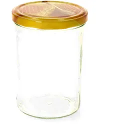 12er Set Sturzglas 435 ml Carino To 82 Deckel mit Honigwabe incl. Diamant Gelierzauber Rezeptheft