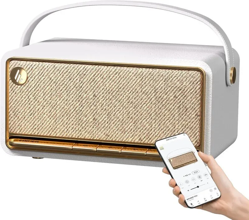 Edifier MP330 Bluetooth-Lautsprecher in Elfenbein, kabellose tragbare Lautsprecher mit 40 W Hi-Res-Audio