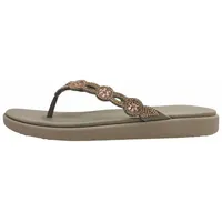 Skechers Meditation Luxe Zehensteg Grau in Gr. 36 - Grau - 36