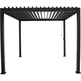 MIRADOR Pergola Deluxe ca. 300x250x300 cm Schwarz