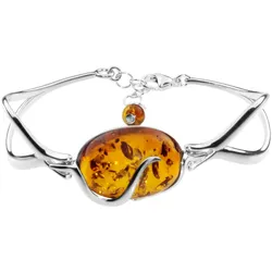 Armreif OSTSEE-SCHMUCK "Ostsee-Schmuck Armreif Gesine Armreif Gesine", silber (silberfarben), Armbänder, Damen, 19cm, Silber 925 (Sterlingsilber)