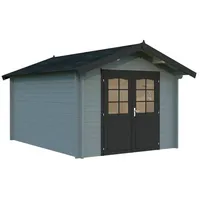 Palmako Gartenhaus Lotta 10,0 m2 - 34 mm Grau