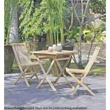 Harms Import JAVA Gartentisch 70 x 70 x 75 cm Braun