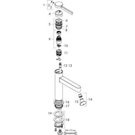 Hansgrohe Finoris Standventil 100 mattschwarz 76013670