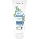 SANTE Moisture Fresh 3in1 Creme Peeling mit Lavagestein, Bio-Aloe Vera & Bio-Avocadoöl, klärende Gesichtsreinigung, für eine erfrischende und porentiefe Reinigung, 100ml