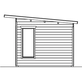 SKANHOLZ Gartenhaus Tournai 2 4,80 x 3,80 m Beige
