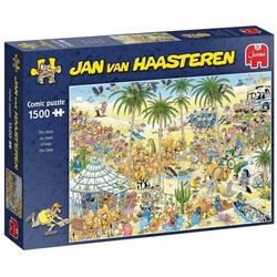 Jumbo Spiele Puzzle Jumbo 19059 Jan van Haasteren Die Oase 1500 Teile Puzzle, 1500 Puzzleteile