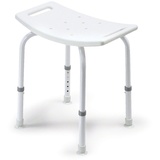 Dietz Duschhocker DH 240 ohne Rückenlehne, 5-fach höhenverstellbar, weiß