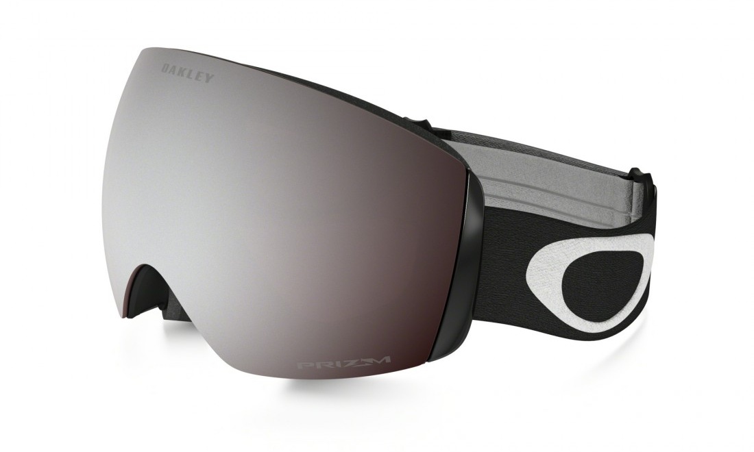 Oakley Skibrille Flight Deck XM Prizm Black (schwarz), Antibeschlagbeschichtung, HDO, Aufprallschutz, Polycarboat, breites Glas Skibrillenvariante - Einheitsgröße Erwachsene, Skibrillenfarbe - Black, Skibrillenglas - Black ,