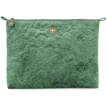 Pip Studio Flaches Necessaire Gross Quiltey Days Grün