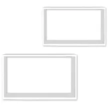 Hti-Living Wandregal 2er Set Altona 40 x 12 x 10 cm Weiß