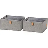 Love it Store it Schubladenbox 30 x 30 x 15 cm 2-tlg. grau