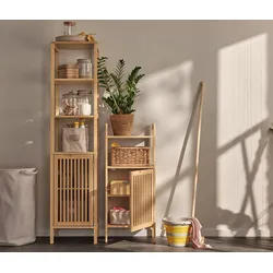 Tchibo - Ordnungsregal in skandinavischen Design - 40x30x95cm - naturfarben - Bambusholz