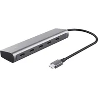 Trust Halyx USB C Hub - Silber