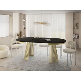 WFL GROUP Naro Ø 100 cm Schwarz/Gold