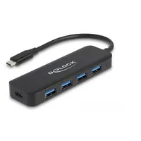 Delock 64170 USB-C 5 Ports), Dockingstation - USB Hub 4 Port USB 3.2 Gen 1 mit Power Delivery 85 Watt