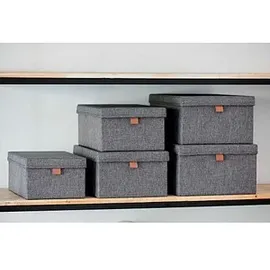 LOVE !T STORE !T Aufbewahrungskiste 5er Set grau