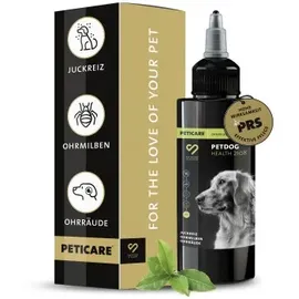Peticare Anti-Parasiten Mittel für Hunde-Ohren 50 ml