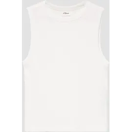 s.Oliver Verkürztes Slim-Fit-Top mit Rippstruktur - 158/164