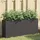 vidaXL Pflanzkübel mit 2 Töpfen 90 x 20 x 40 cm Schwarz
