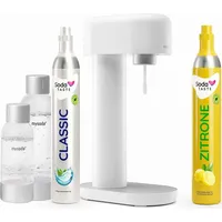 Sparangebot: Ruby Wassersprudler (Weiß) + CO2-Zylinder Zitrone - Weiß