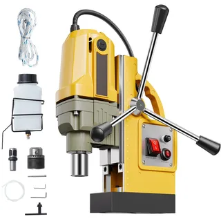 Vevor Magnetbohrmaschine Kernbohrmaschine 1400 W (40 mm Bohrdurchmesser), 12500 N tragbare elektrische Bohrmaschine, 800 U/min Drehzahl,