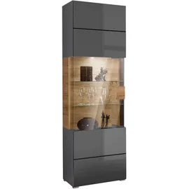 OTTO home Vitrine Toledo 60,5 x 37 x 204 cm Schwarz