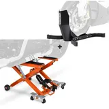 ConStands Motorradheber Motorrad Hebebühne + Wippe Motorradheber Hydraulik-Lift # XL orange CB