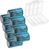 Ultralife 8x Ultralife Lithium 3,6V Batterie LS 14250 1/2 AA UHE-ER14250 Li-SOCl2 + Box